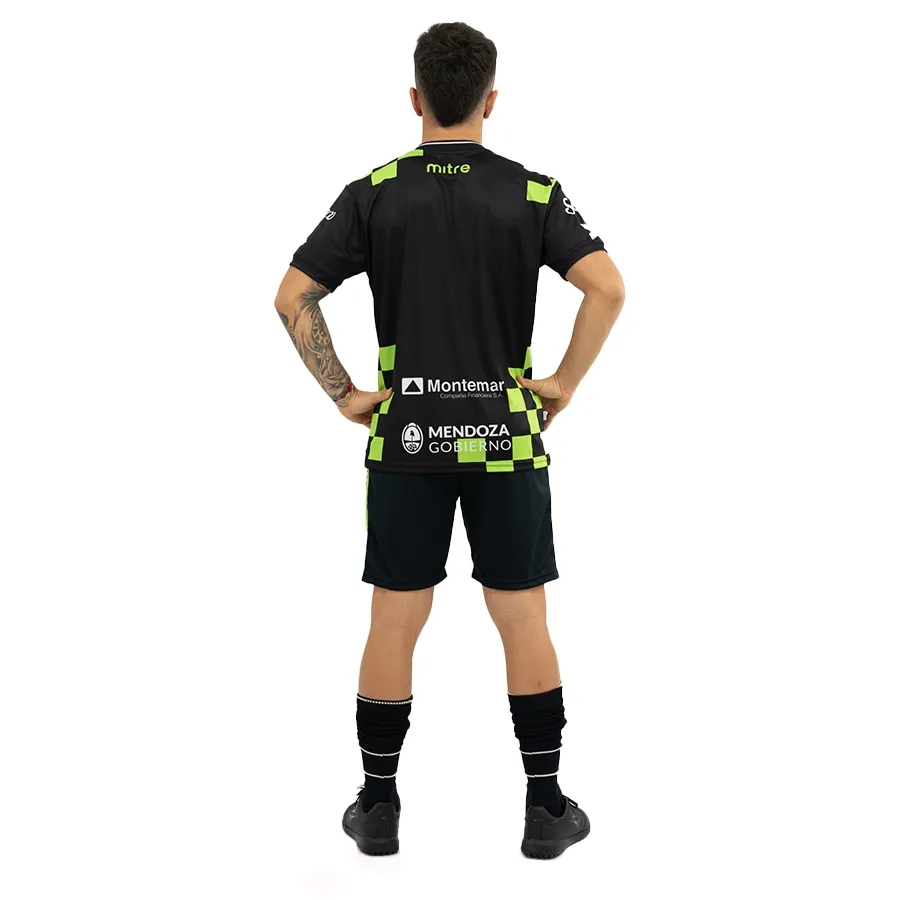 Imagen 2 de 10 de Camiseta Mitre Alternativa Gimnasia y Esgrima-VERDE/NEGRO