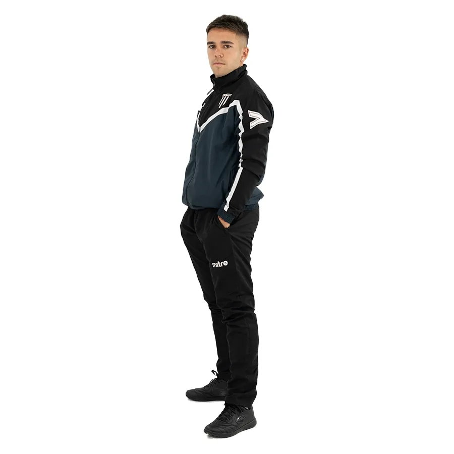 Imagen 2 de 6 de Conjunto Mitre Track  Gimnasia Y Esgrima-NEGRO/GRIS