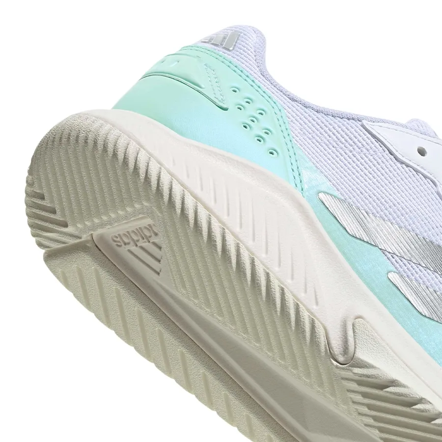Imagen 6 de 7 de Zapatillas adidas Courtquick Padel-BLANCO/CELESTE/PLATA