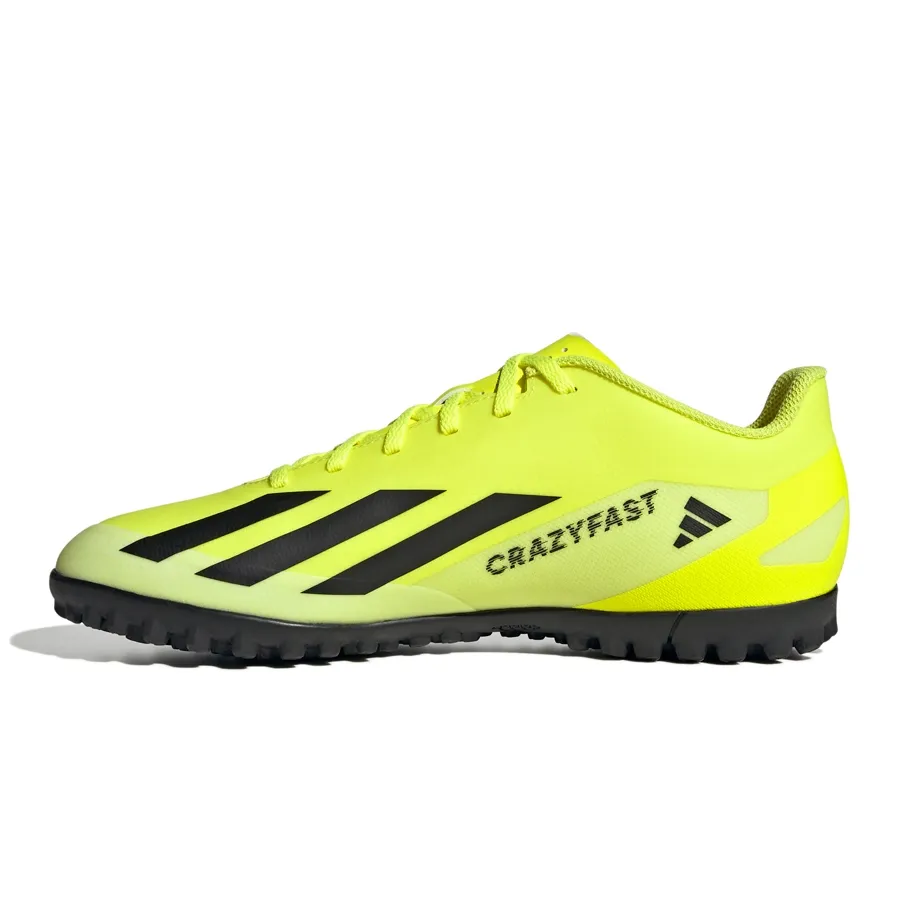 Imagen 2 de 7 de Botines adidas X Crazyfast Club Tf-AMARILLO FLUOR/NEGRO
