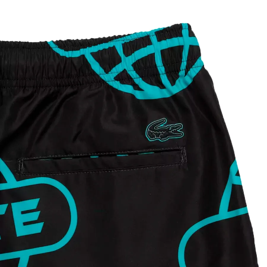 Imagen 1 de 5 de Malla Lacoste -NEGRO/TURQUESA