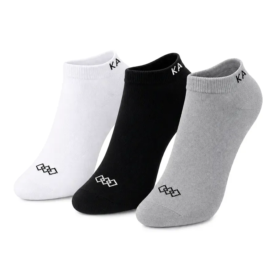 Imagen 0 de 1 de Medias Kamp Soquetes Tripack-BLANCO/GRIS/NEGRO