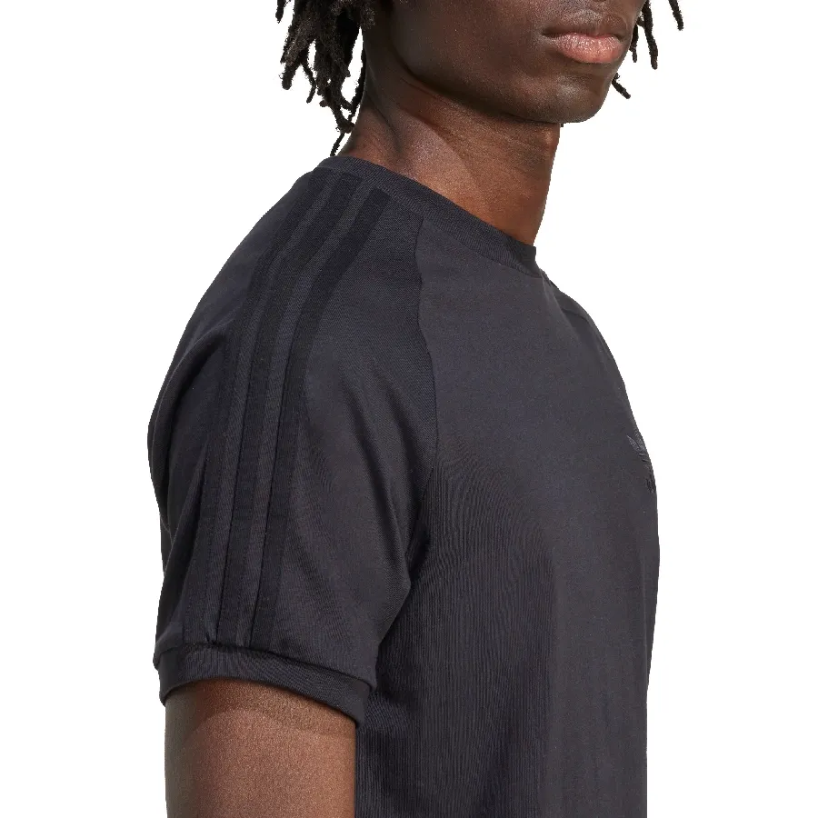 Imagen 4 de 5 de Remera adidas originals Adicolor Classics 3 Tiras-NEGRO