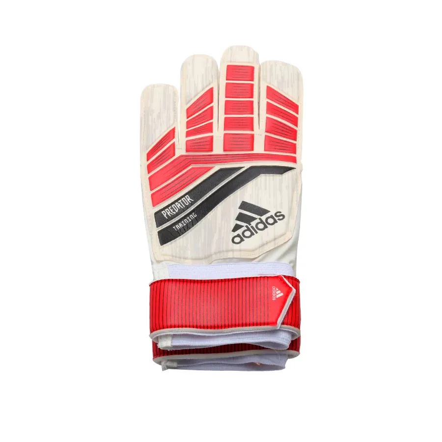 Imagen 1 de 3 de Guantes adidas De Arquero De Entrenamiento Predator 18-BLANCO/NEGRO/ROJO