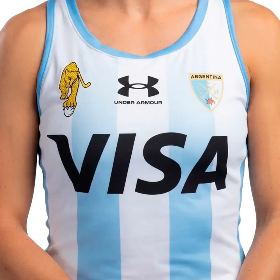 Imagen 3 de 4 de Camiseta Under Armour Juego Leonas Home-BLANCO/CELESTE