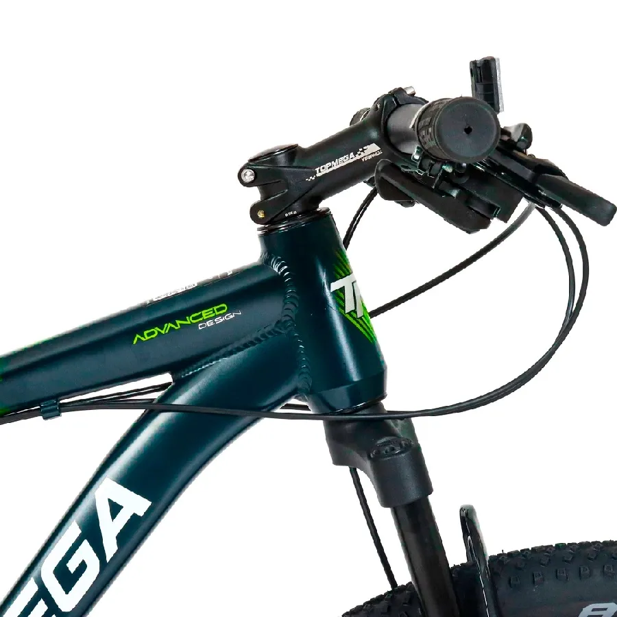 Imagen 3 de 9 de TopMega Mountain Bike Sunshine Aluminio R29 21vel-VERDE/LIMA