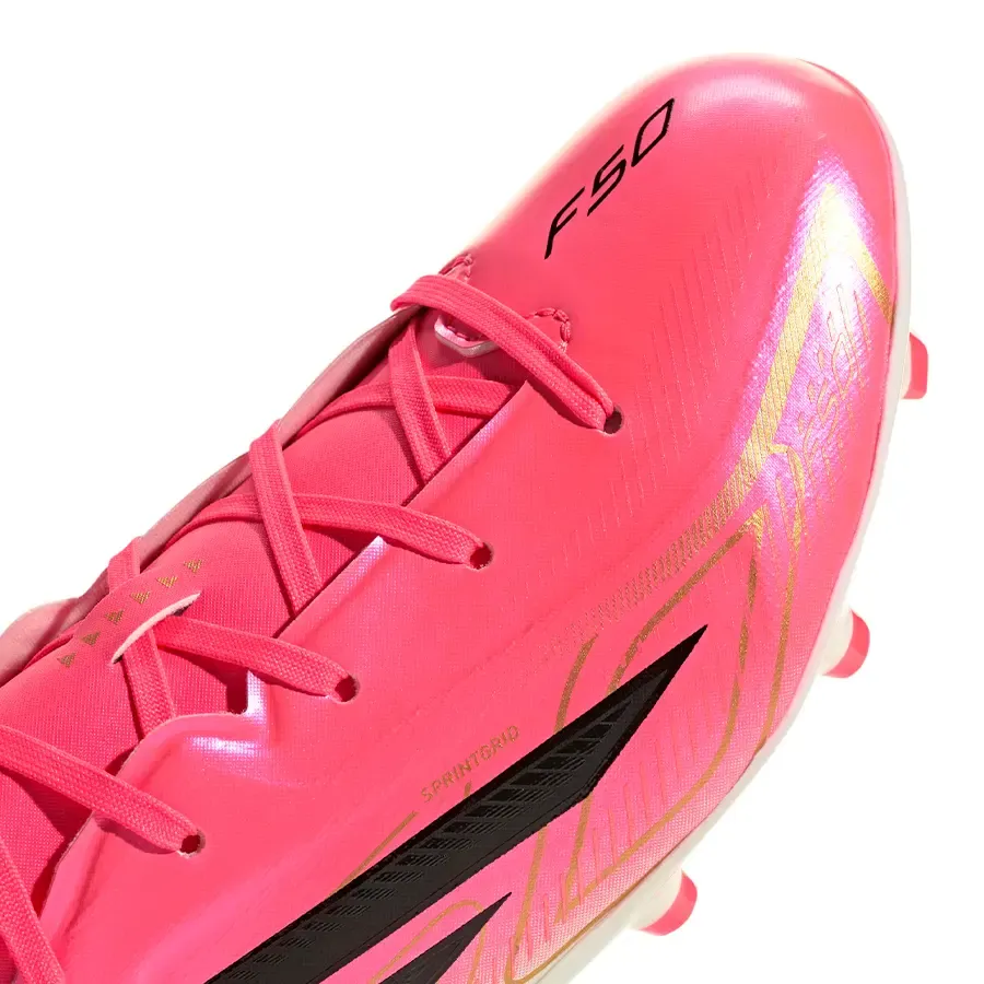Imagen 5 de 7 de Botines adidas F50 Hyperfast League Fg-ROSA/NEGRO/BLANCO