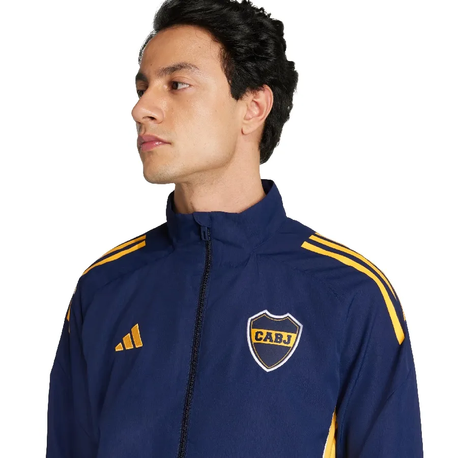 Imagen 2 de 4 de Campera adidas de Presentación Tiro de Boca Juniors Tiro 25-AZUL MARINO/AMARILLO