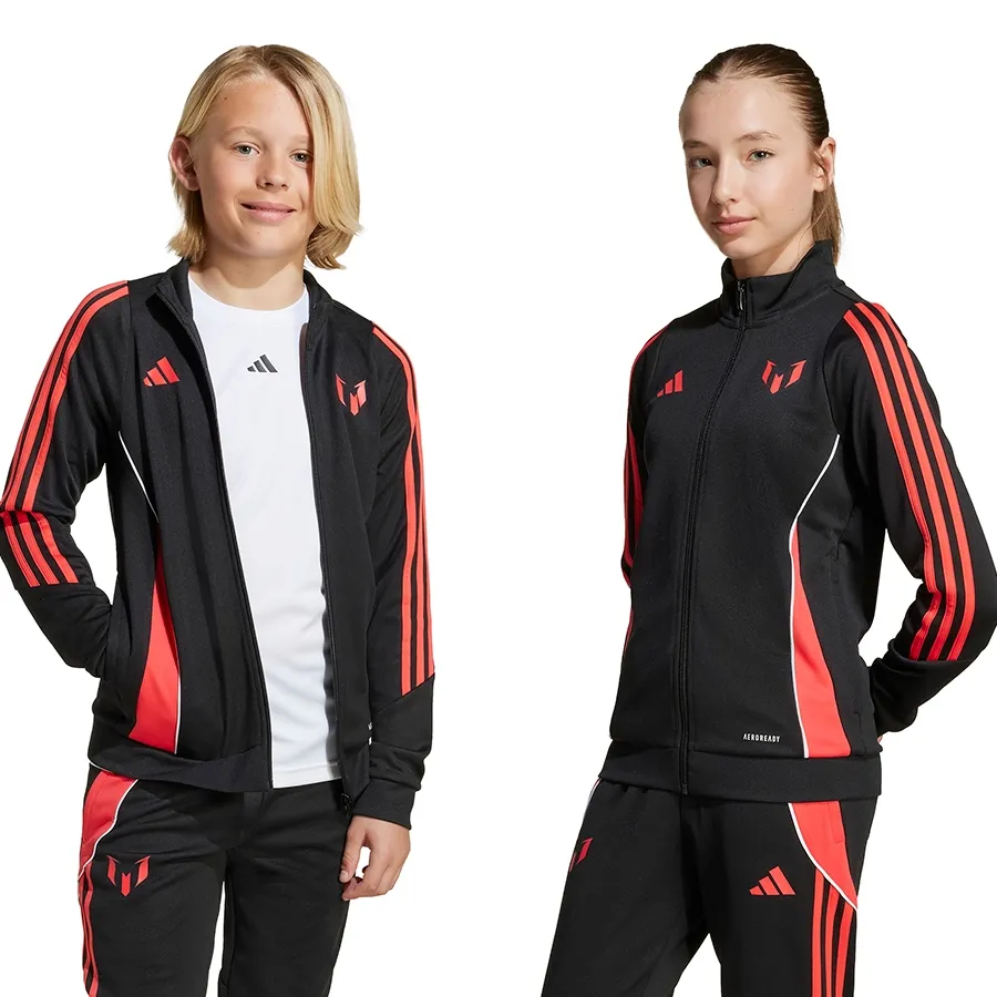 Imagen 1 de 4 de Campera adidas Messi Kids-NEGRO/ROJO