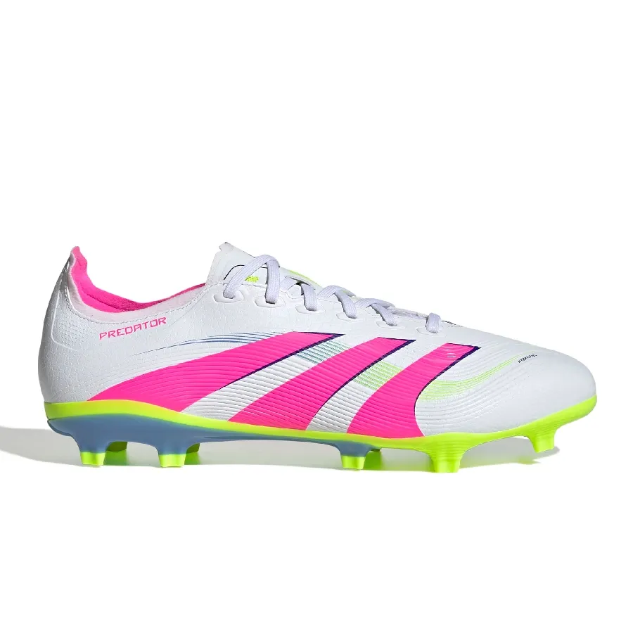 Imagen 0 de 7 de Botines adidas Predator league Fg-BLANCO/ROSA FLUOR/AMARILLO FLUOR