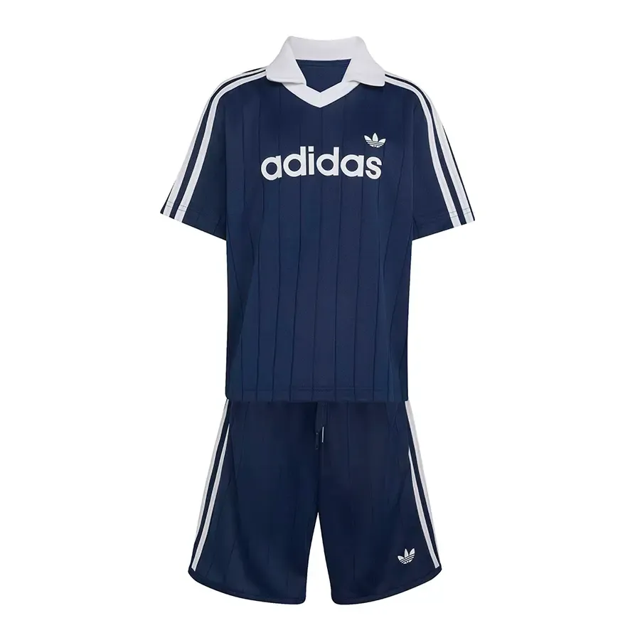 Imagen 2 de 7 de Conjunto adidas originals Polo Pinstripe-MARINO/BLANCO