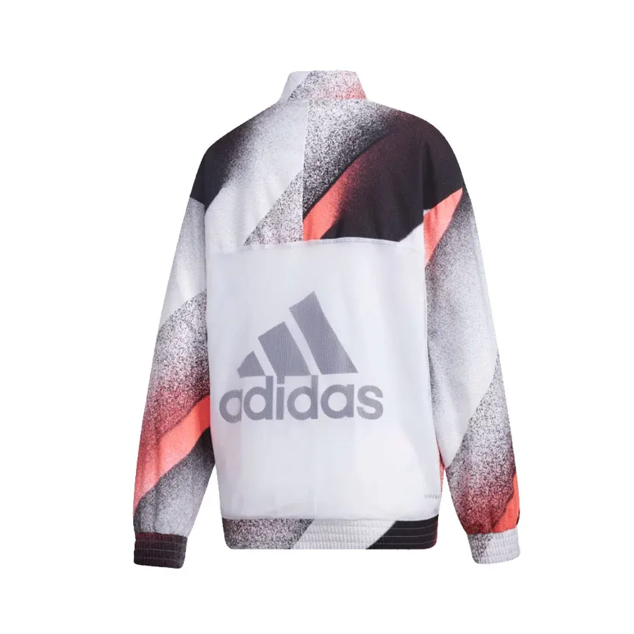 Imagen 5 de 6 de Campera adidas Deportiva Tejida Unleash Confidence-BLANCO/NEGRO/ROSA