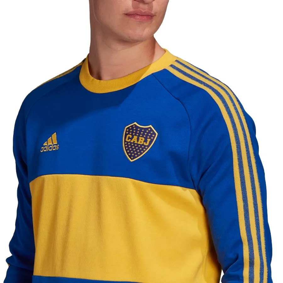 Imagen 4 de 5 de Remera adidas Icons Boca Juniors Manga Larga-AZUL/AMARILLO