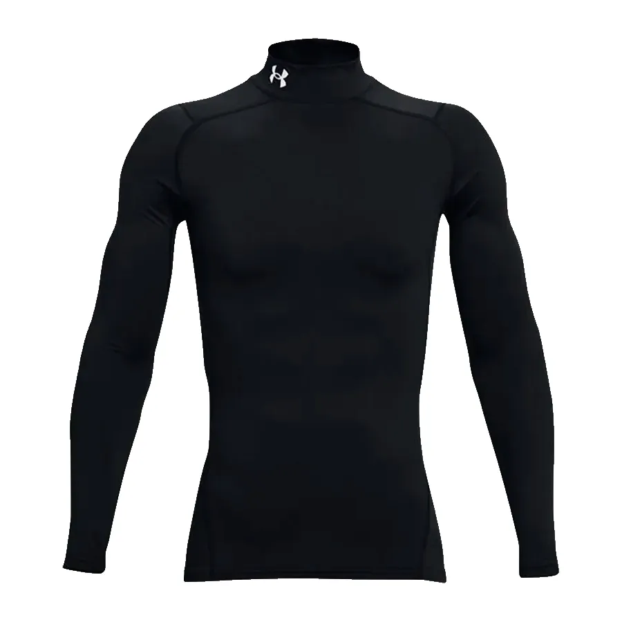 Imagen 3 de 5 de Remera Under Armour manga larga compresión ColdGear-NEGRO