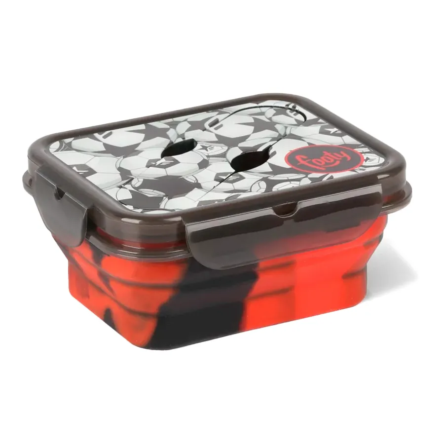 Imagen 0 de 3 de Tupper Plegable Footy-ROJO/NEGRO