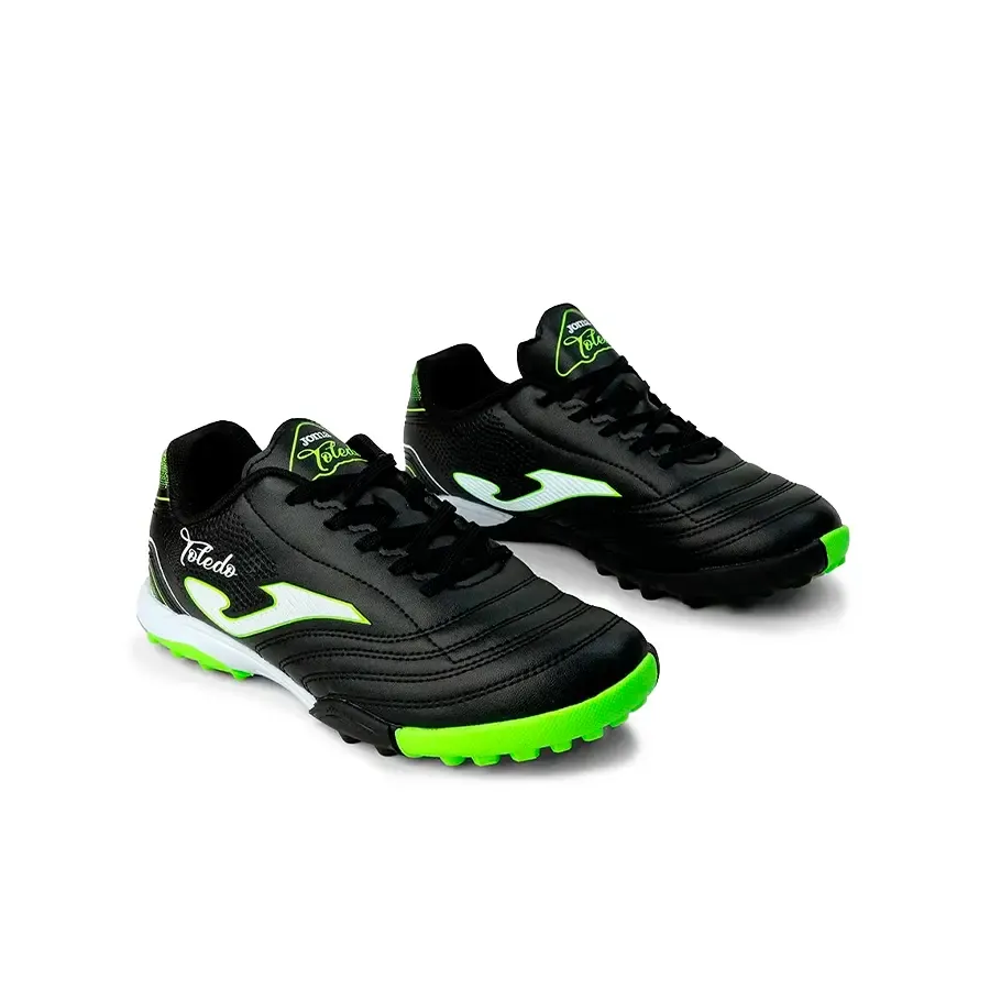 Imagen 1 de 4 de Botines Joma Toledo Tf-NEGRO/VERDE FLUOR
