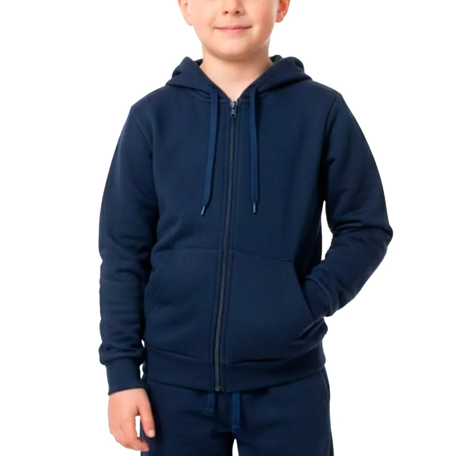 Imagen 2 de 5 de Campera Kamp Con Capucha Colegial K26-MARINO