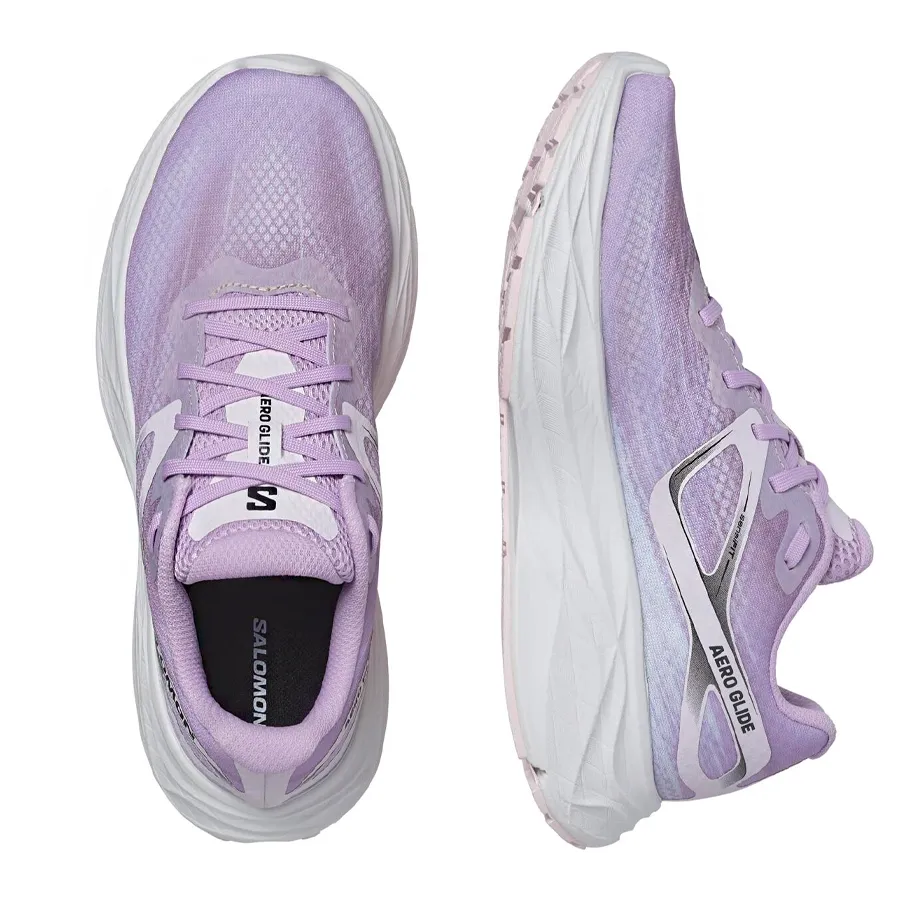 Imagen 5 de 8 de Zapatillas Salomon Aero Glide-LILA/BLANCO