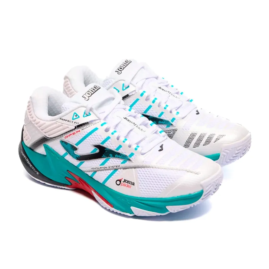 Imagen 1 de 5 de Zapatillas Joma Padel Open-BLANCO/VERDE AGUA/NEGRO