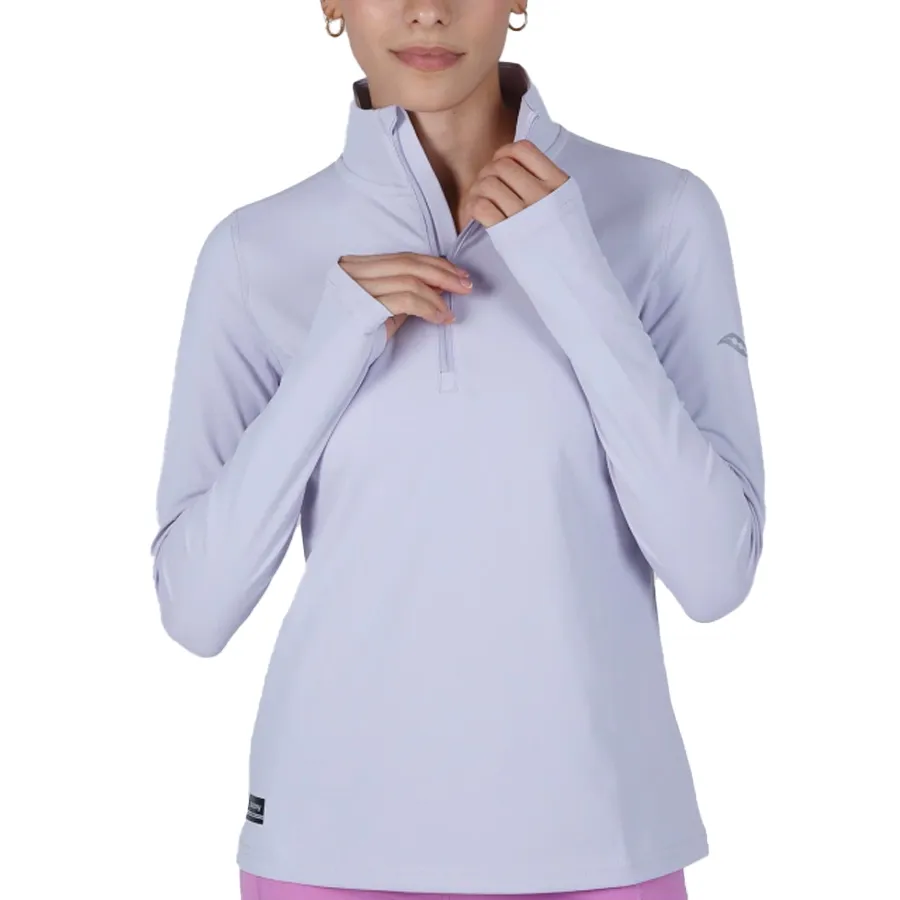 Imagen 0 de 5 de Buzo Saucony Solstice 1/4 Zip-LAVANDA
