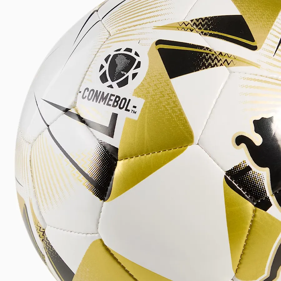 Imagen 1 de 3 de Pelota Puma Cumbre Conmebol Libertadores-BLANCO/NEGRO/DORADO