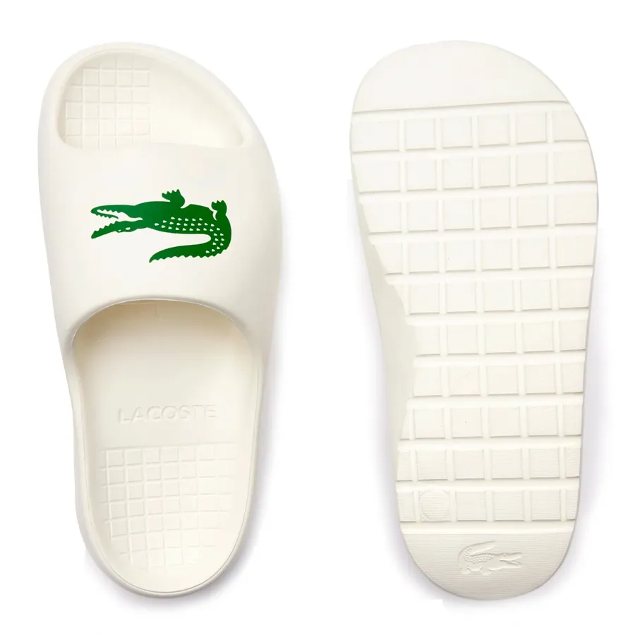 Imagen 3 de 5 de Ojotas Lacoste Serve Slide 2.0-BLANCO/VERDE