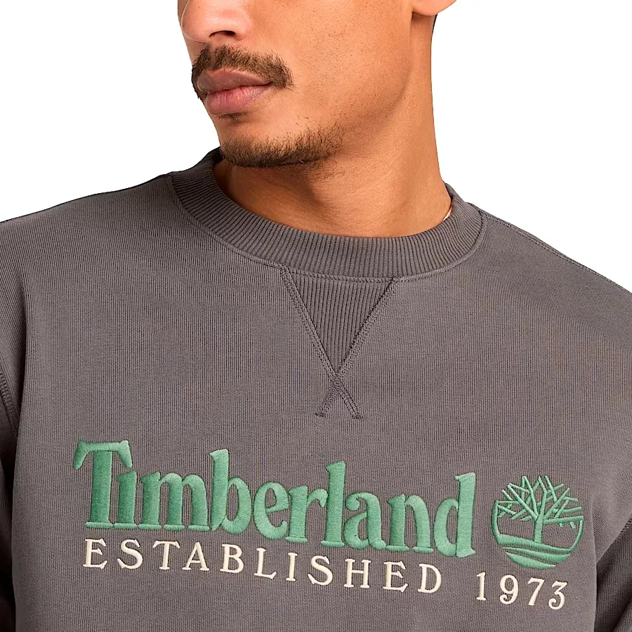 Imagen 3 de 4 de Buzo Timberland Embroidered Logo-GRIS