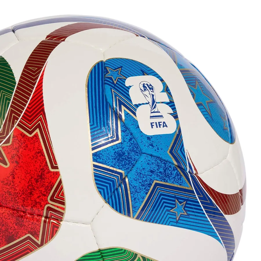 Imagen 3 de 4 de Pelota adidas Trionda Pro sala Copa Mundial de la Fifa 26-BLANCO/AZUL/ROJO