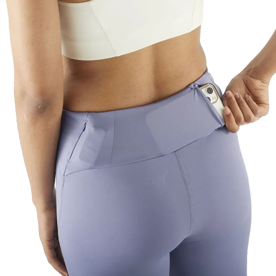 Imagen 4 de 5 de Calza Salomon Shakeout Core Tights 28"-LAVANDA