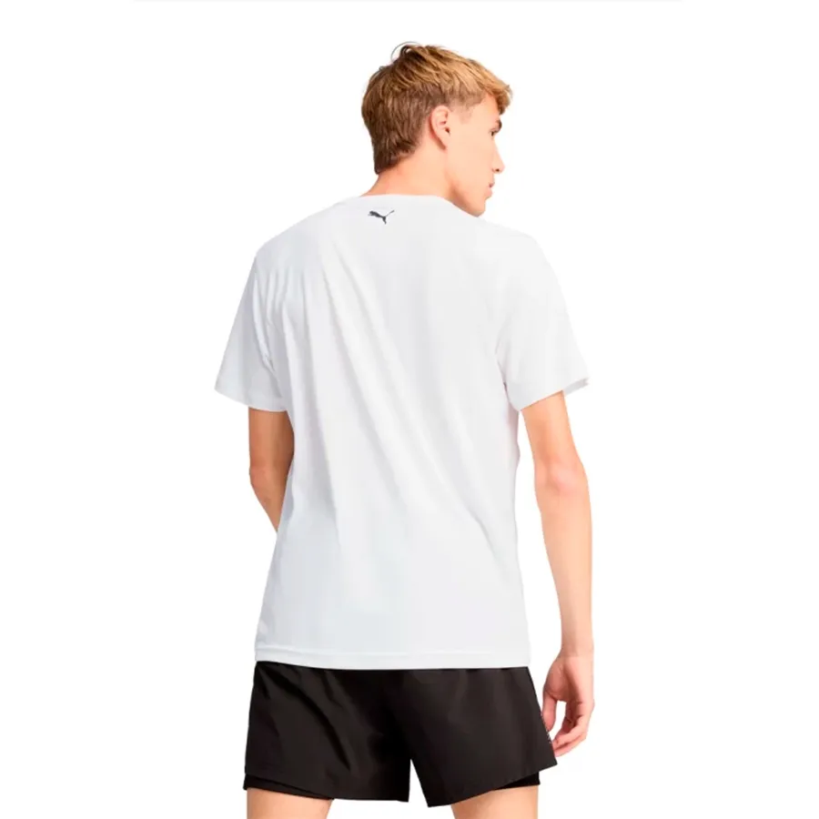 Imagen 3 de 4 de Remera Puma Grapchis Running-BLANCO