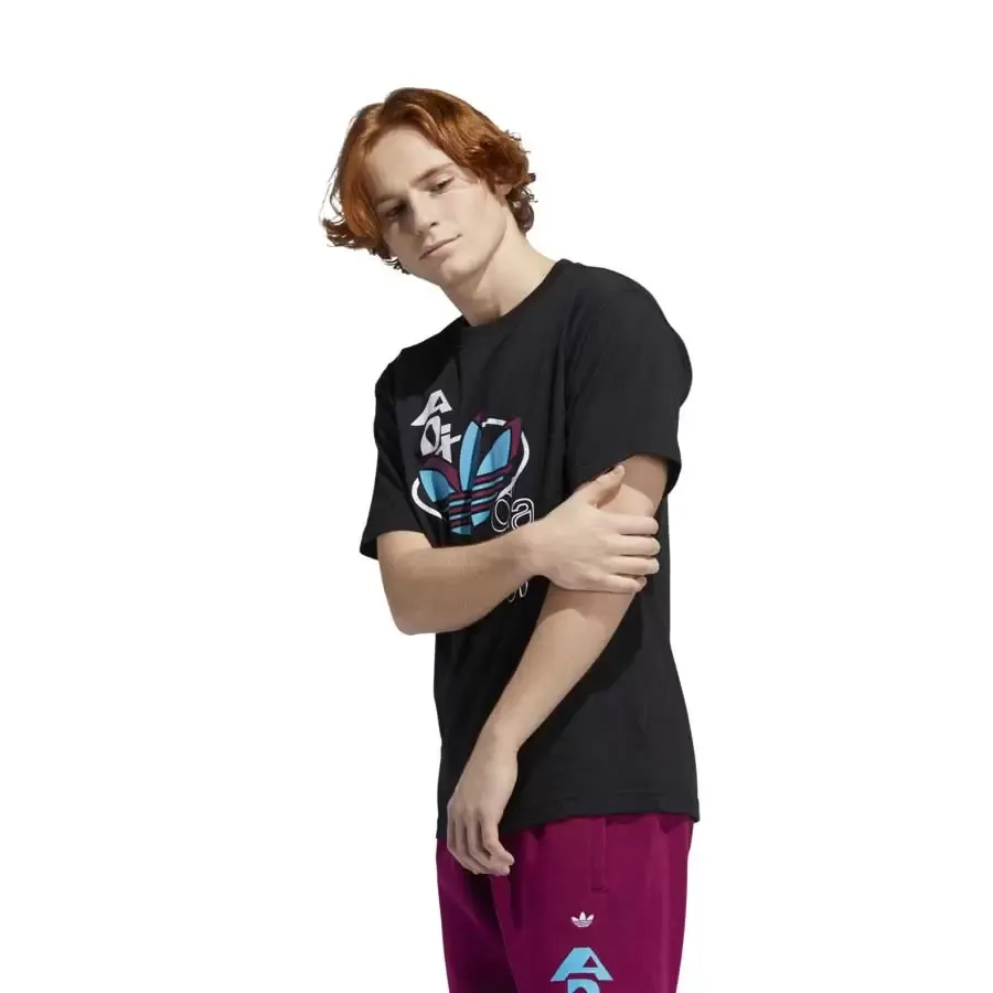 Imagen 2 de 5 de Remera adidas originals Streetball Tref-NEGRO