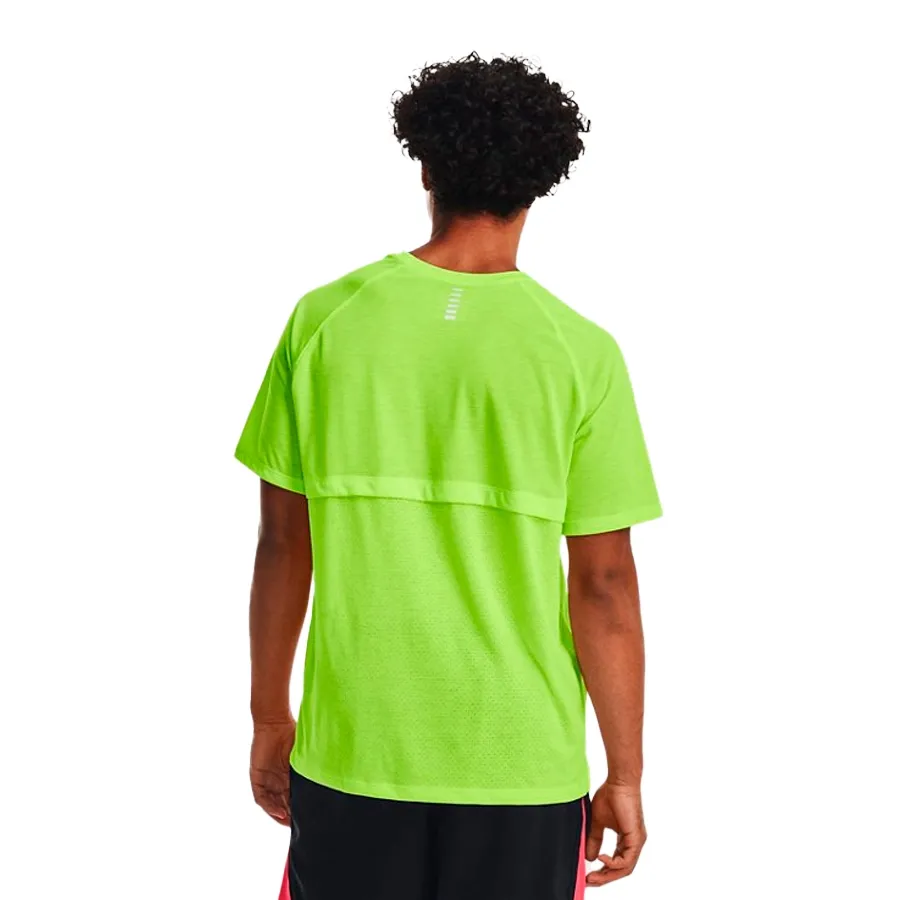 Imagen 3 de 5 de Remera Under Armour Streaker-AMARILLO FLUOR