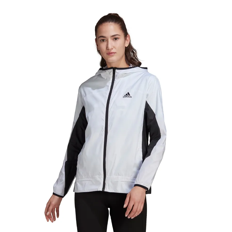 Imagen 0 de 4 de Campera adidas Rompevientos Logo-BLANCO/NEGRO