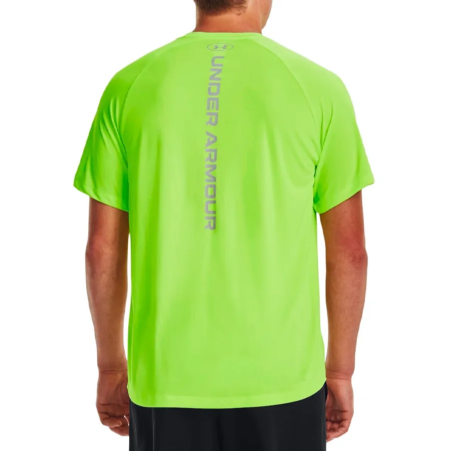 Imagen 3 de 4 de Remera Under Armour Tech Reflective-VERDE