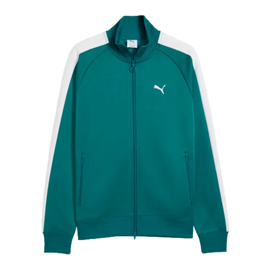 Imagen 2 de 4 de Campera Puma Essentials T7 Poly Track-VERDE AGUA/BLANCO