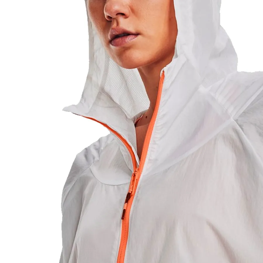 Imagen 6 de 9 de Buzo Under Armour Rush Wove Anorak-BLANCO/NARANJA