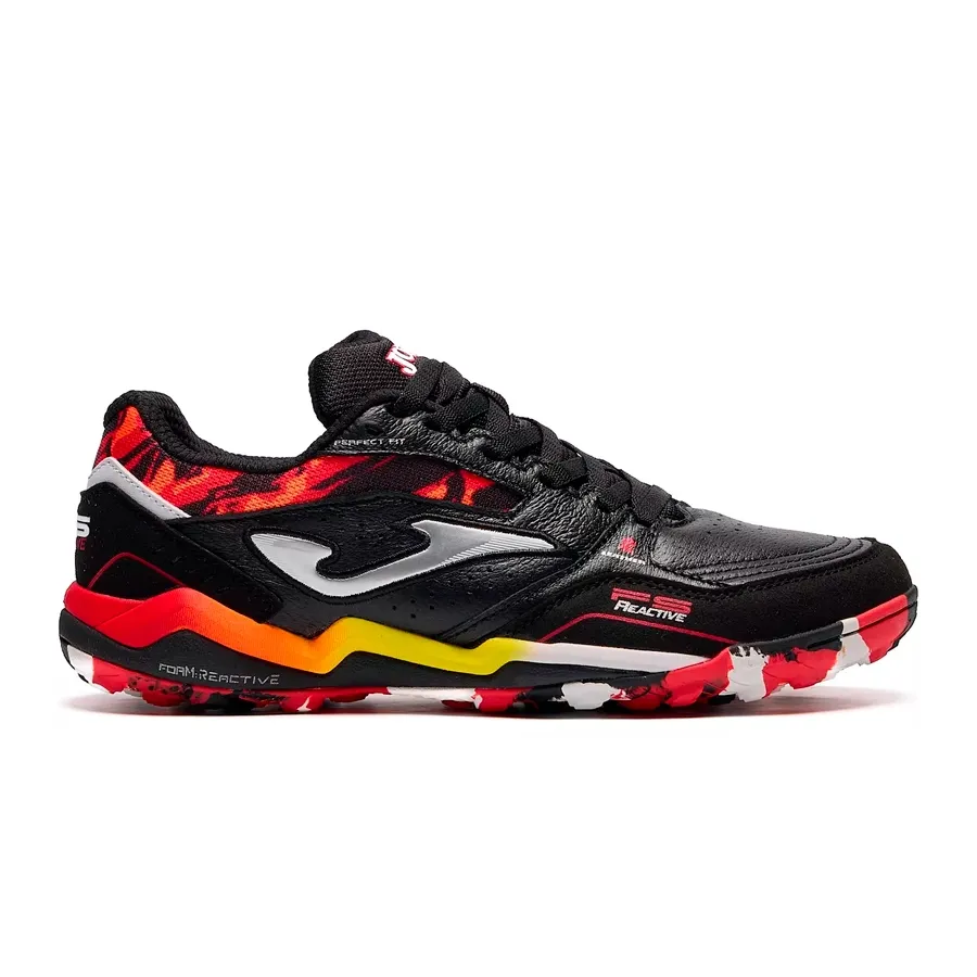 Imagen 0 de 6 de Botines Joma Reactive Tf-NEGRO/NARANJA/PLATA