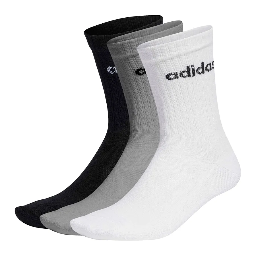 Imagen 0 de 1 de Medias adidas Linear Crew Pack x3-BLANCO/NEGRO/GRIS