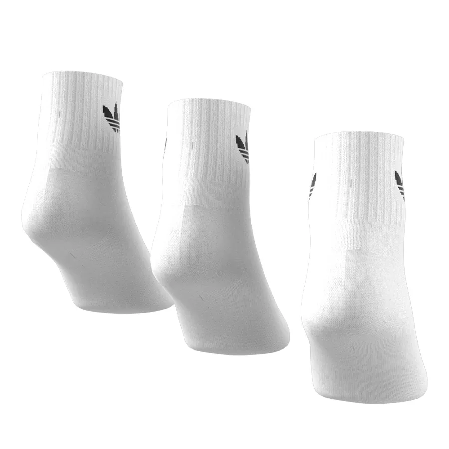 Imagen 2 de 3 de Medias adidas originals 1/4 Socks 3 Pack-BLANCO/NEGRO