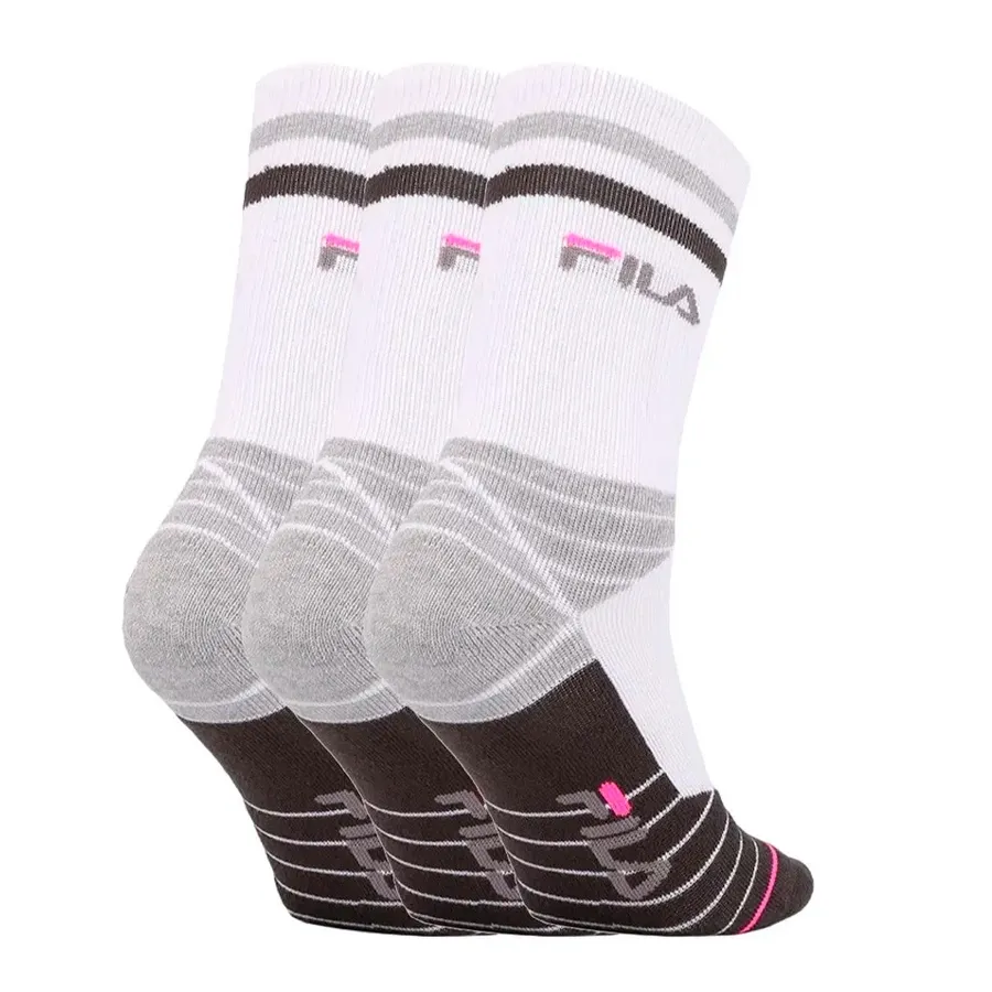 Imagen 1 de 2 de Medias Fila Logo Pack 3-BLANCO/GRIS/NEGRO