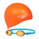 antiparras-gorro-jet-junior-speedo-NARANJA/CELESTE