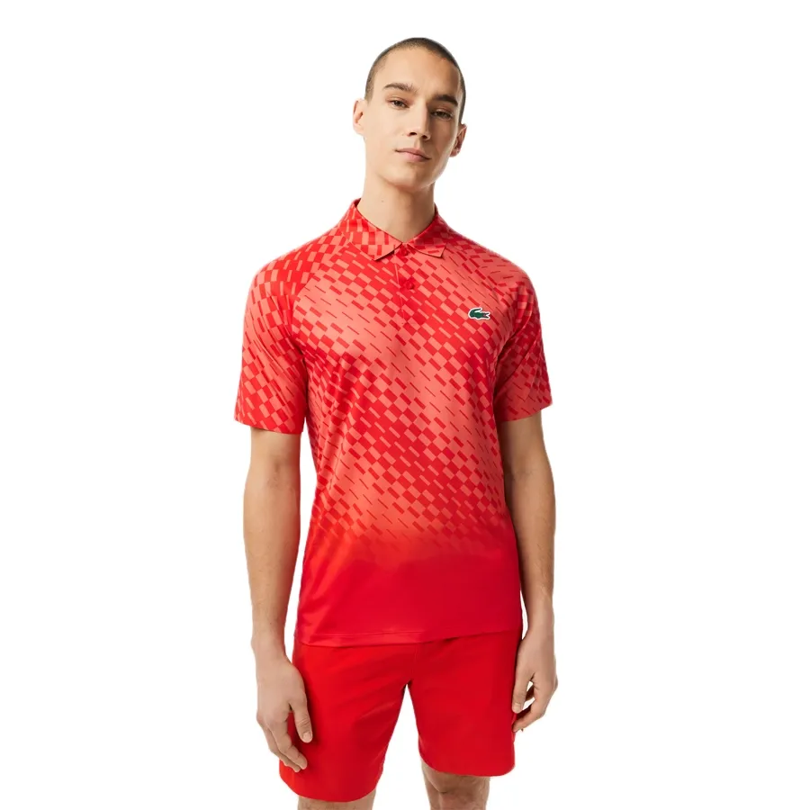 Imagen 1 de 5 de Remera Lacoste Novak Djokovic-ROJO/NARANJA