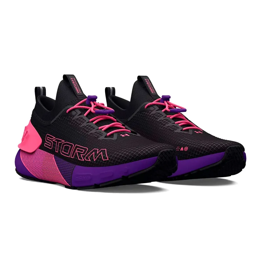 Imagen 2 de 5 de Zapatillas Under Armour Hovr Phantom 3 SE Storm-NEGRO/MORADO/ROSA