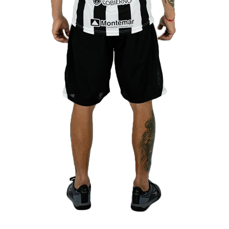 Imagen 1 de 5 de Shorts Mitre Oficial Gimnasia y Esgrima-NEGRO/BLANCO