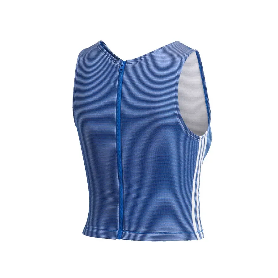 Imagen 5 de 6 de Remera adidas ZippableRibbed-AZUL