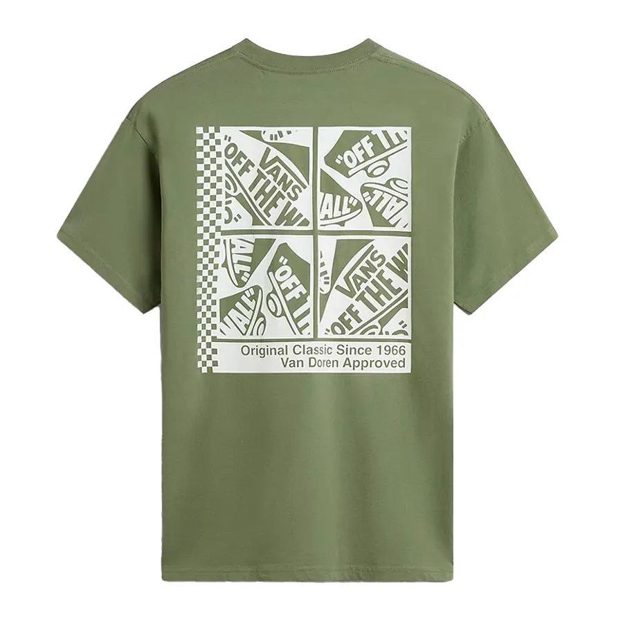 Imagen 1 de 2 de Remera Vans Tech Box-VERDE OLIVA/BLANCO