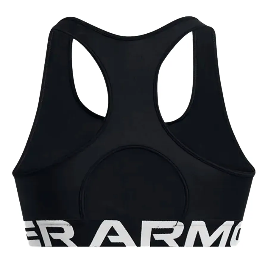 Imagen 3 de 6 de Top Under Armour HeatGear Armour Mid Branded-NEGRO/BLANCO