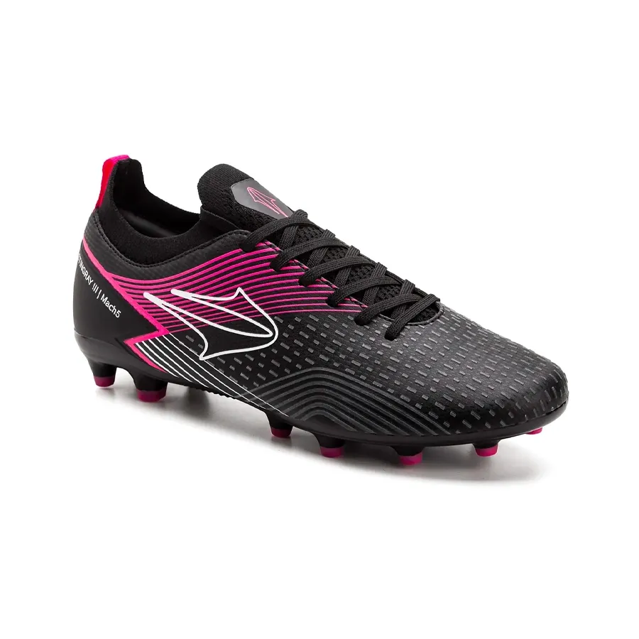 Imagen 1 de 5 de Botines Topper Stingray Iii Match 5 Fg-NEGRO/BLANCO/ROSA