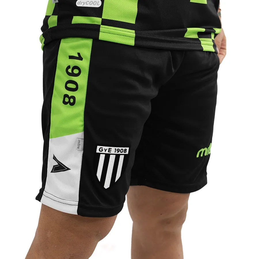 Imagen 4 de 5 de Shorts Mitre Alternativo Gimnasia y Esgrima 23-NEGRO/VERDE