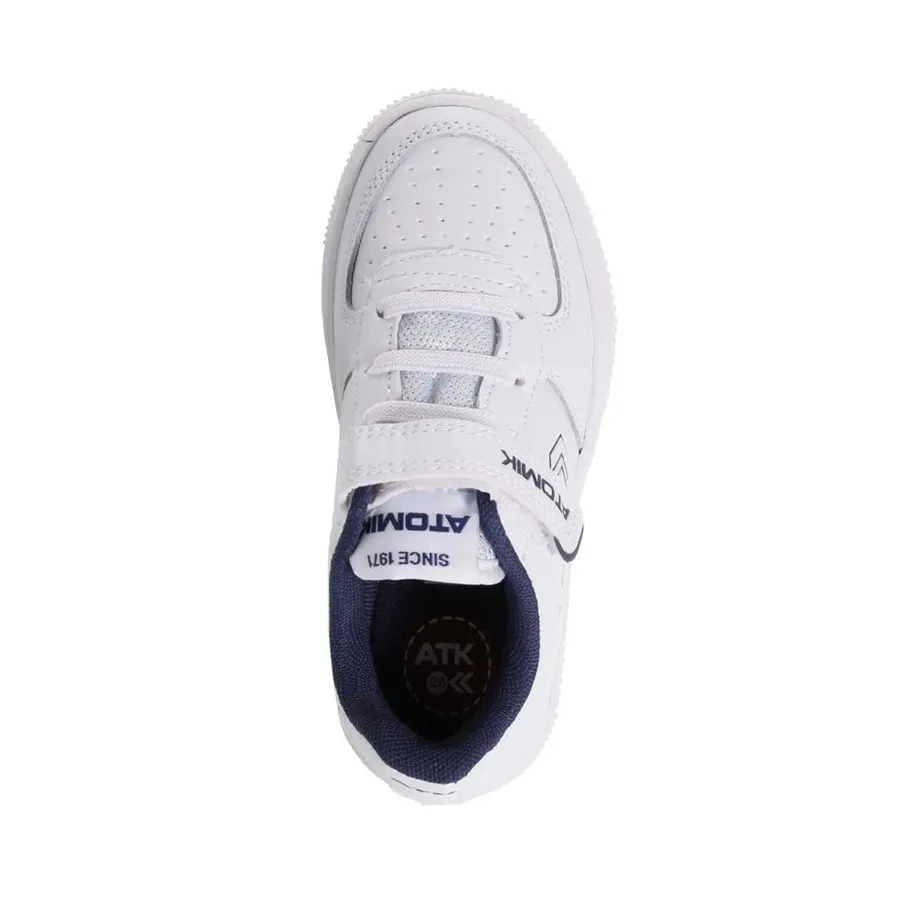 Imagen 2 de 4 de Zapatillas Atomik Velcro Cambridge-BLANCO/AZUL
